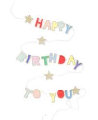 Happy Birthday To You Mini Garland resmi